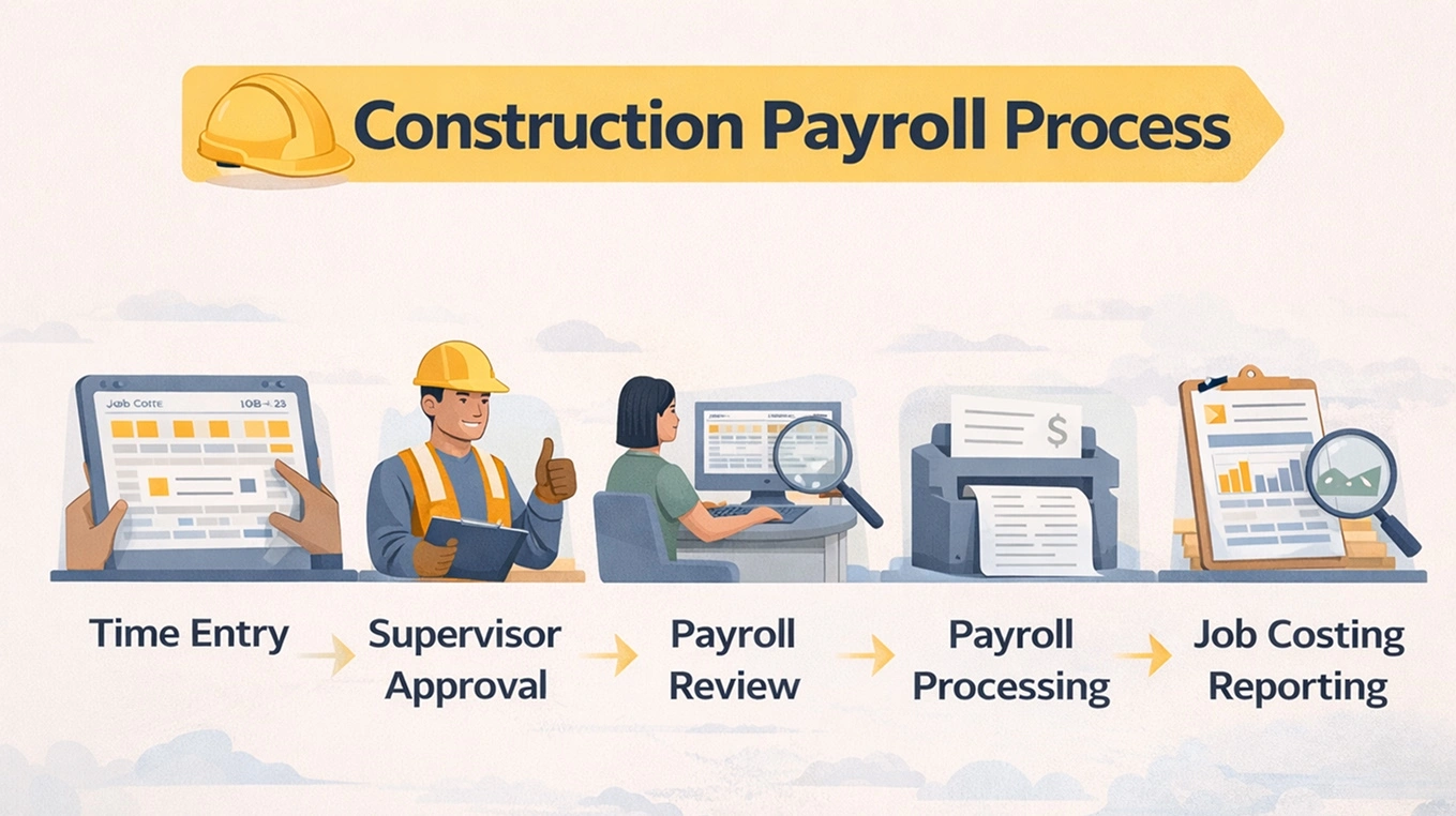 construction payroll process diagram