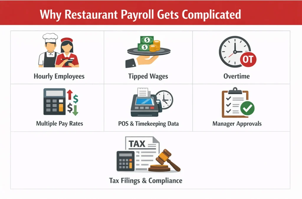 why restaurant payroll is complicated